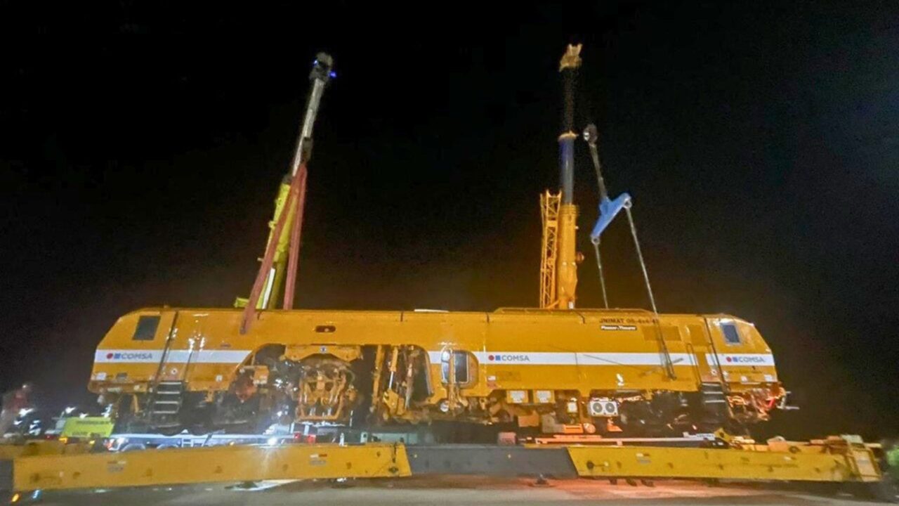 Descarga de locomotora